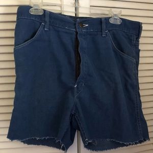 Vintage 70s Big m Yank High Rise Cutoff Jeans Shorts W36